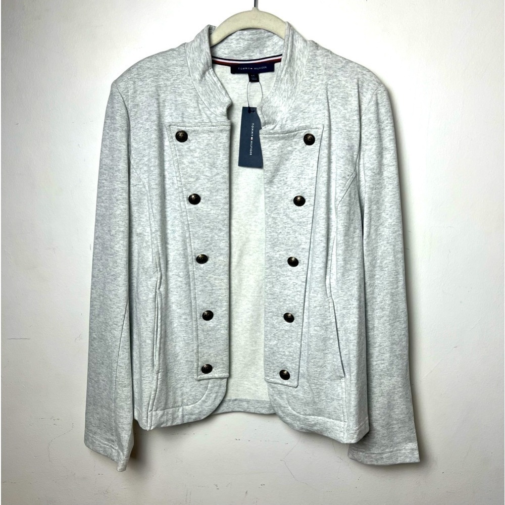 Tommy Hilfiger Band Jacket Military Heather NWT Size Large - Picture 3 of 9